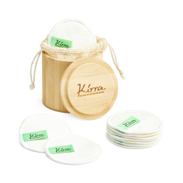 Kirra Reusable Face Pads and Bamboo Jar